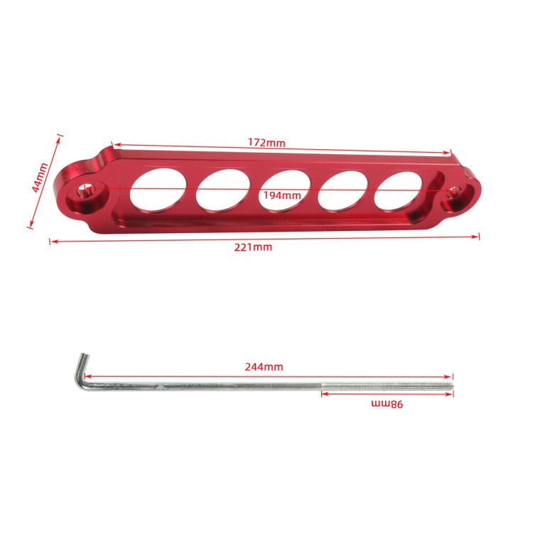 A8681-02 5-hole Car Aluminum Alloy Battery Mounting Bracket