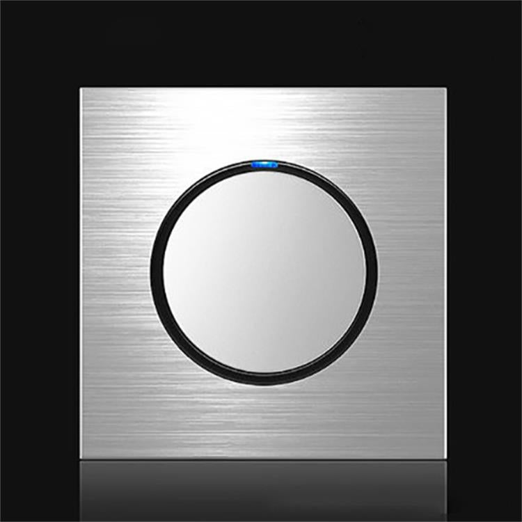 86mm Gray Aluminum Wire Drawing LED Switch Panel