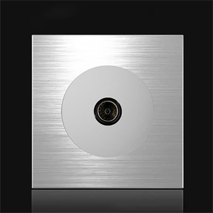 86mm Gray Aluminum Wire Drawing LED Switch Panel Reluova