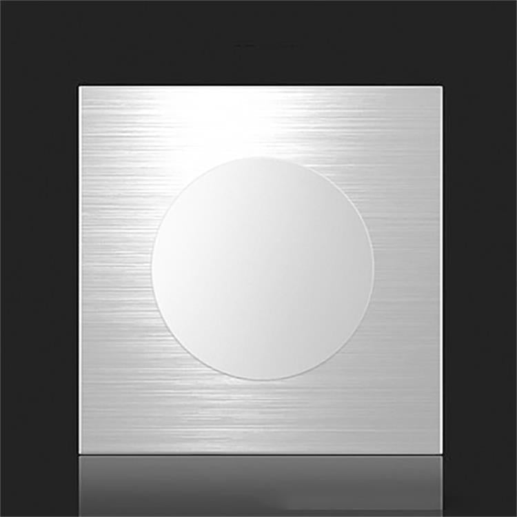 86mm Gray Aluminum Wire Drawing LED Switch Panel