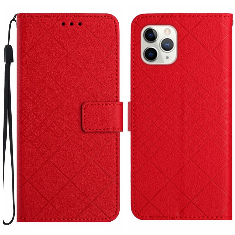 Rhombic Grid Texture Leather Phone Case, Series 2