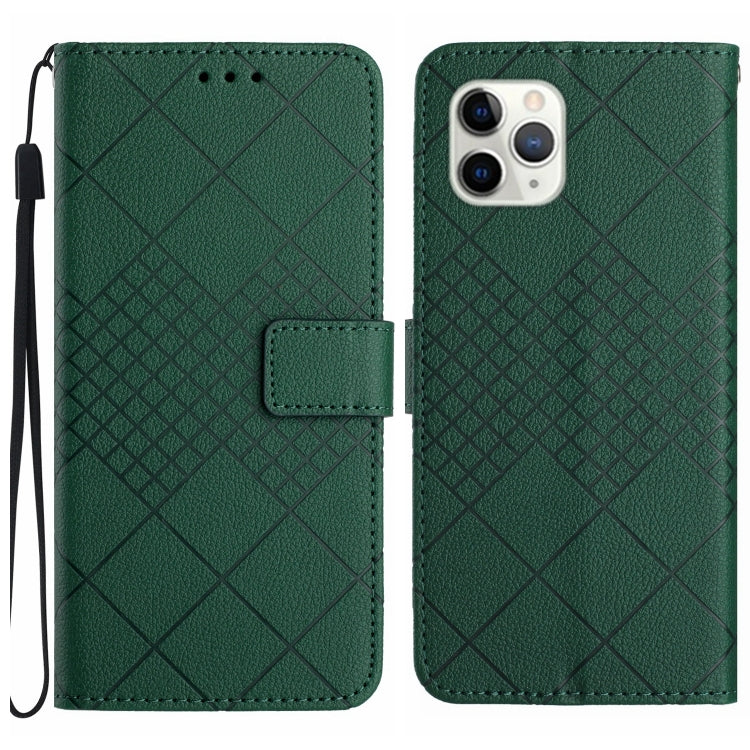 Rhombic Grid Texture Leather Phone Case, Series 2