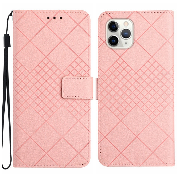 Rhombic Grid Texture Leather Phone Case, Series 2