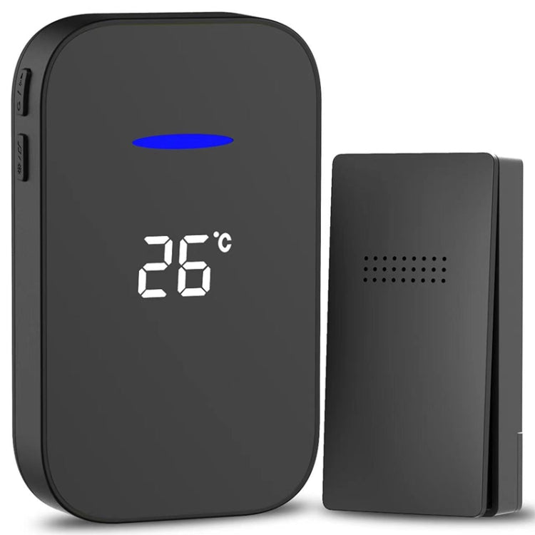 C302B One to One Home Wireless Doorbell Temperature Digital Display Remote Control Elderly Pager Reluova