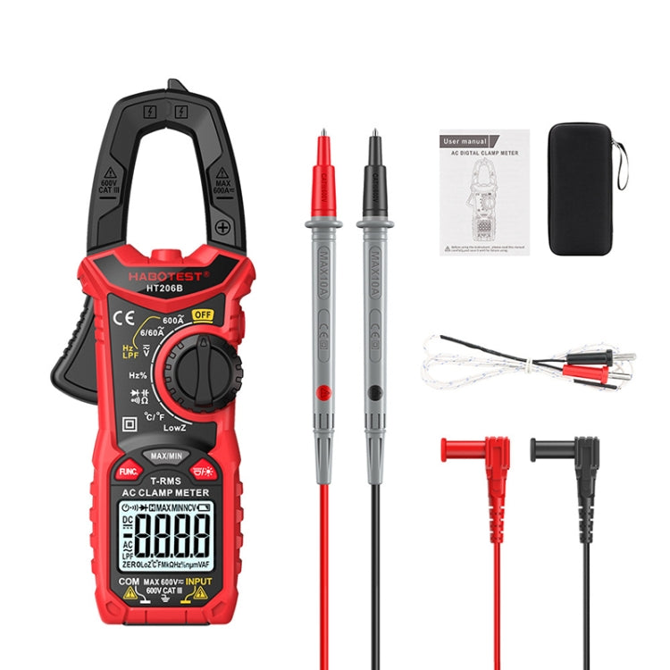 HABOTEST HT206B Auto-ranging High Precision Digital Clamp Multimeter Reluova