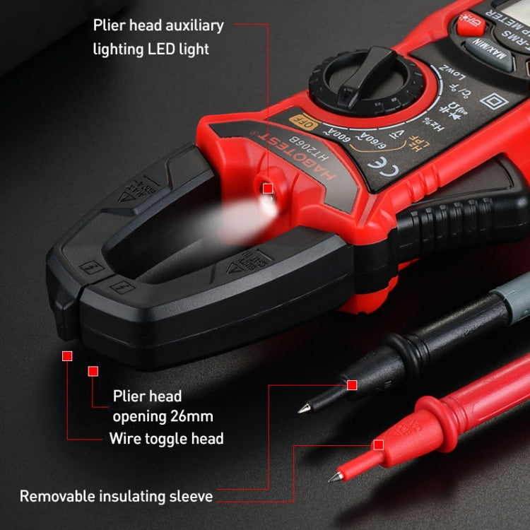 HABOTEST HT206B Auto-ranging High Precision Digital Clamp Multimeter Reluova