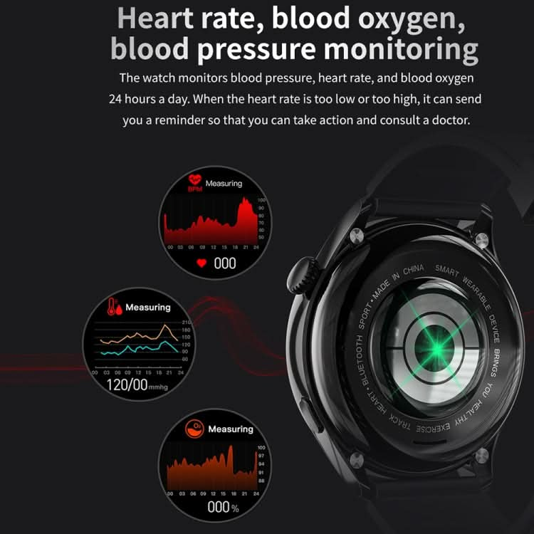 TM05 Pro Smart Bracelet, 1.46 inch Silicone Band IP67 Waterproof Smart Watch, Bluetooth Call / Heart Rate / Blood Pressure / Blood Oxygen