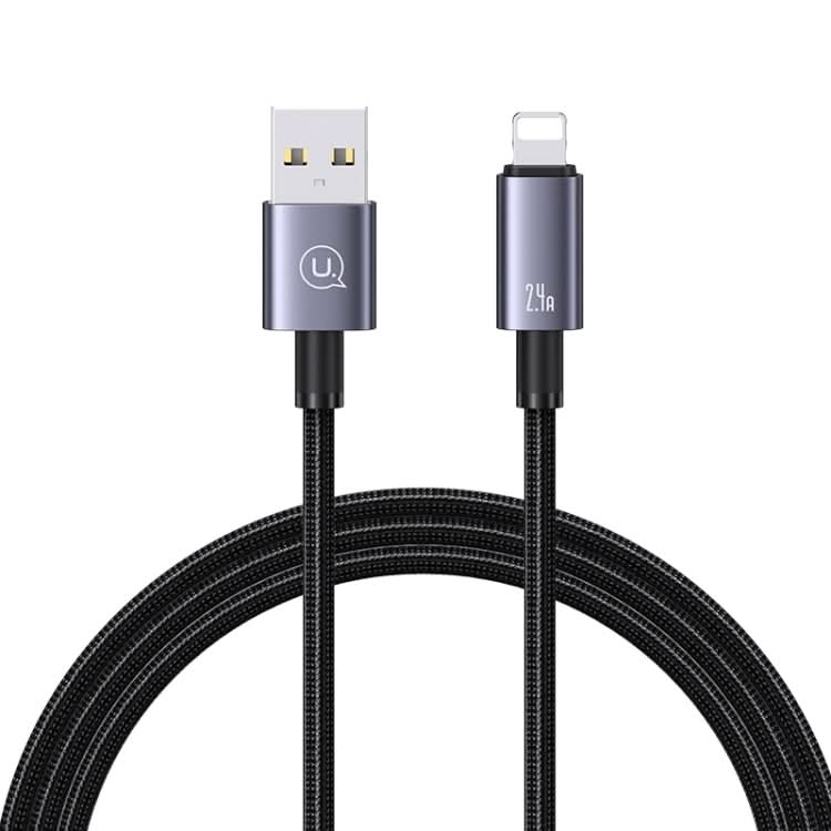 USAMS US-SJ667 USB To 8 Pin 2.4A Fast Charge Data Cable, Length: 1.2m