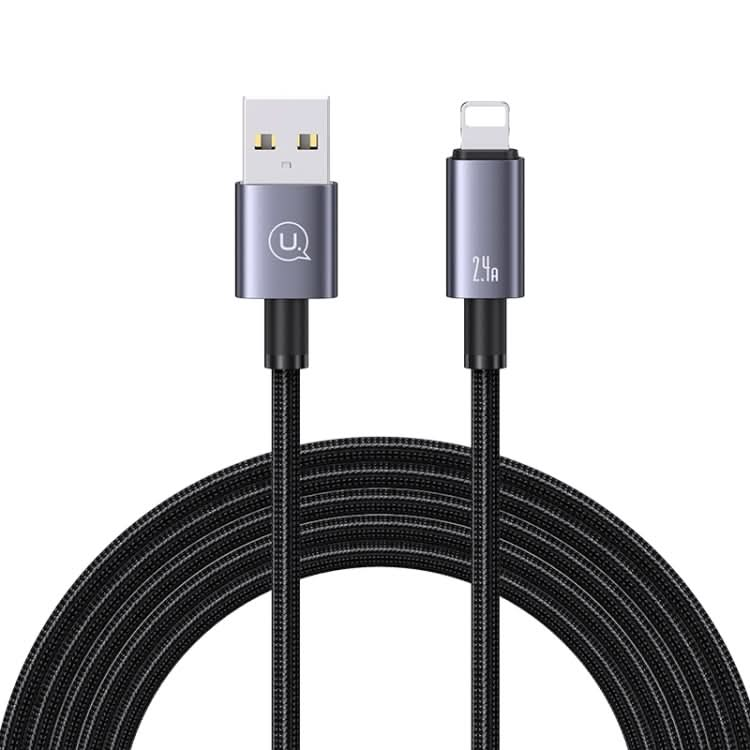 USAMS US-SJ669 USB To 8 Pin 2.4A Fast Charge Data Cable, Length: 2m