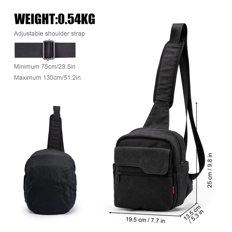 Cwatcun D93 Camera Bag Canvas Shoulder Bag