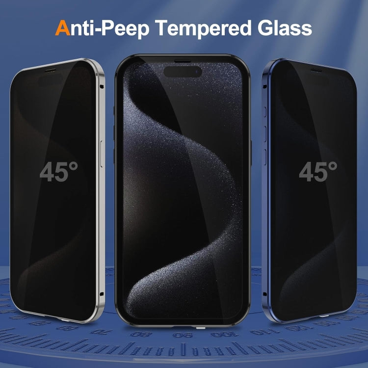 Anti-peeping Magnetic Double-sided Tempered Glass Phone Case, Series 2