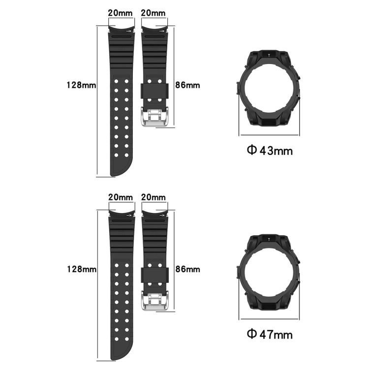 Armor Silicone Watch Band + Watch Case Set