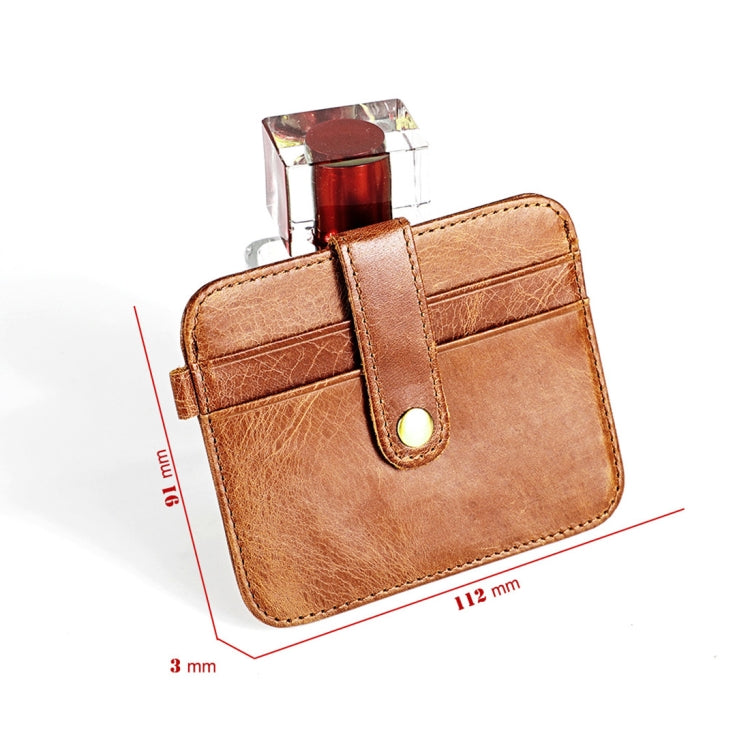 KB109 Fashion Crazy Horse Texture Leather Card Holder Wallet My Store