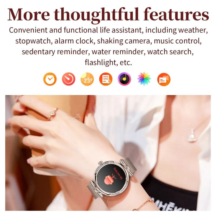 CF32 1.27 inch Screen Lady Smart Watch, Support Female Physiology Monitoring & 100+ Sports Modes