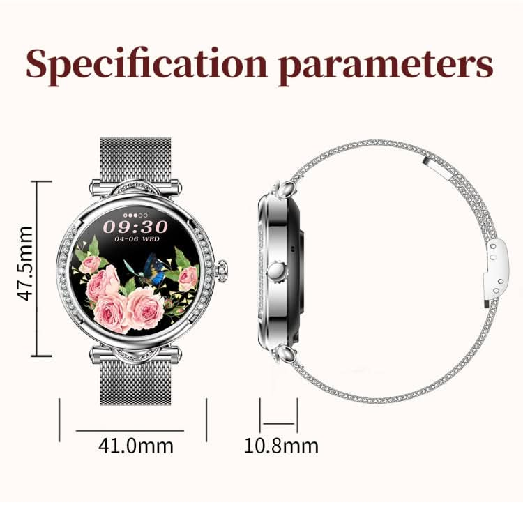 CF32 1.27 inch Screen Lady Smart Watch, Support Female Physiology Monitoring & 100+ Sports Modes