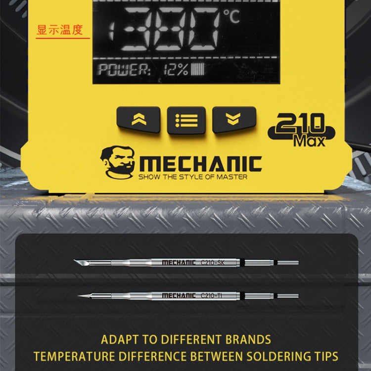 Mechanic 210MAX Dual Station Thermostatic Adjustable Digital Display Soldering Station