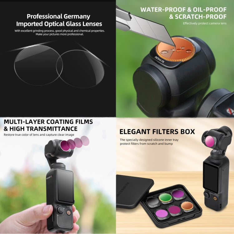 For DJI OSMO Pocket 3 Sunnylife Camera Lens Filter