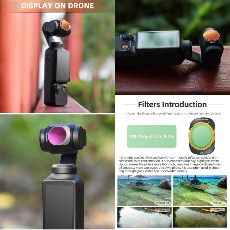 For DJI OSMO Pocket 3 Sunnylife Camera Lens Filter My Store