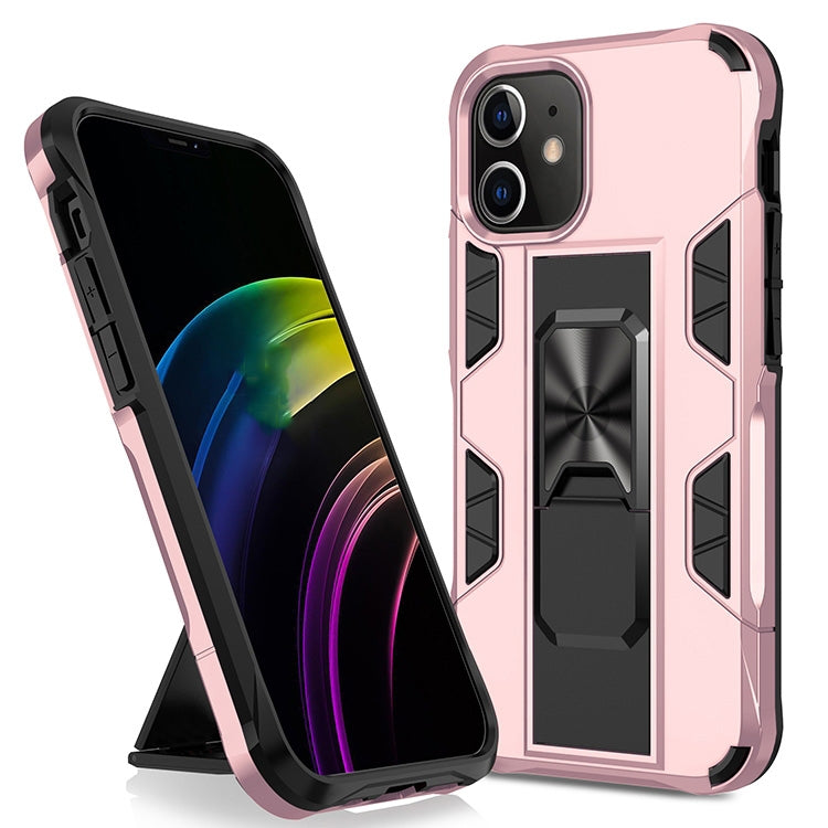 Armor Shockproof TPU + PC Magnetic Protective Case with Invisible Holder