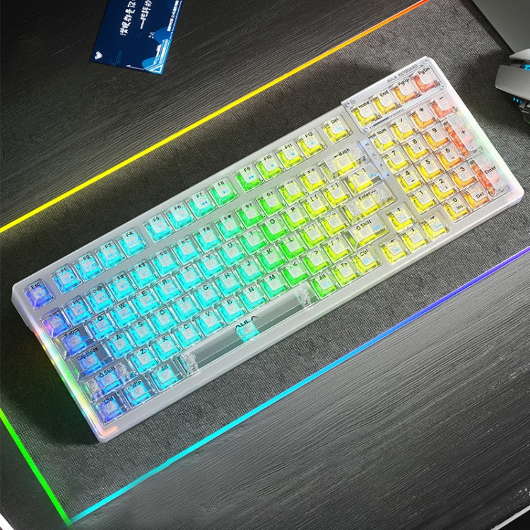 AULA F98 99-Key Wired 2.4G Bluetooth RGB Three Mode Mechanical Keyboard My Store