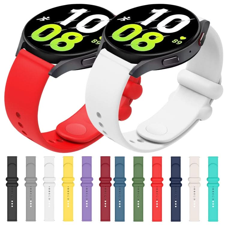 Universal Solid Color Reverse Buckle Silicone Watch Band, Series 2