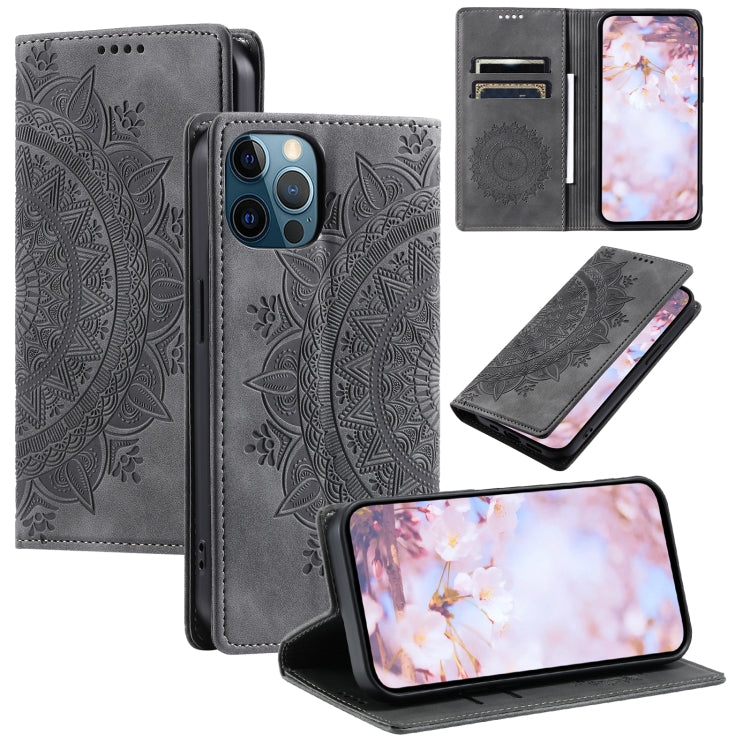 Totem Embossed Magnetic Leather Phone Case, Series 3