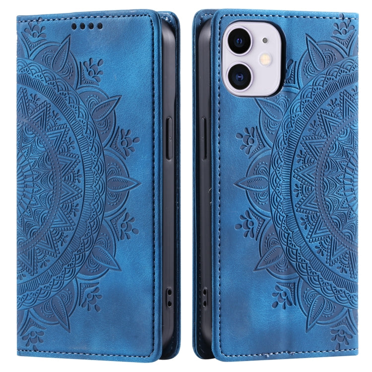 Totem Embossed Magnetic Leather Phone Case, Series 6