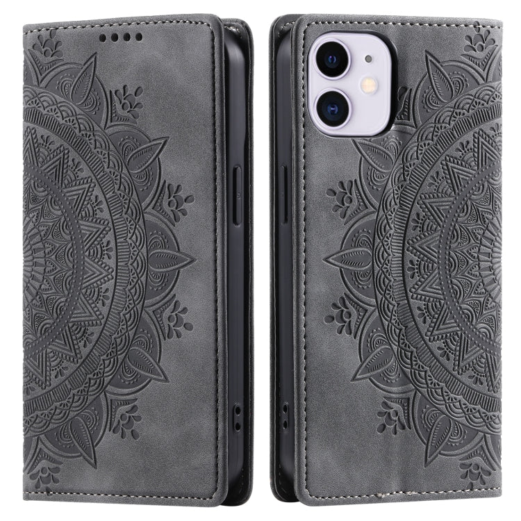 Totem Embossed Magnetic Leather Phone Case, Series 6