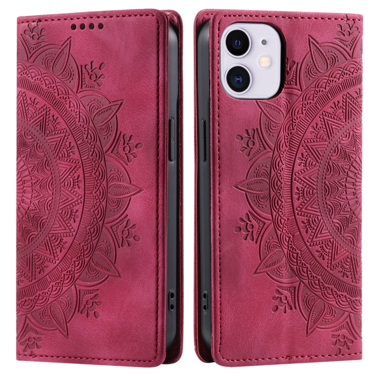 Totem Embossed Magnetic Leather Phone Case, Series 6