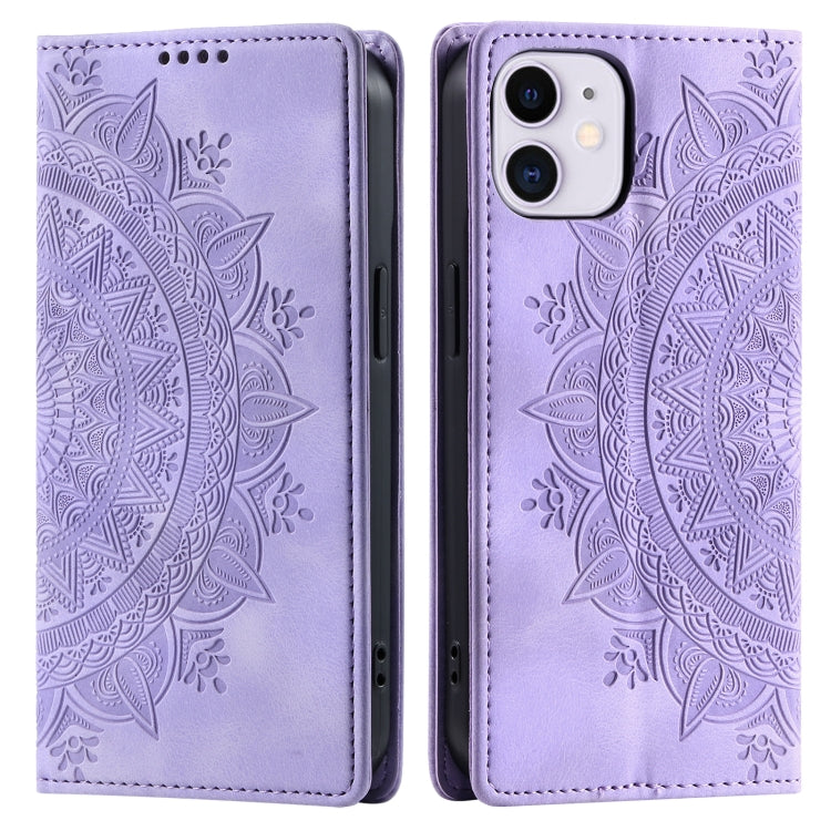 Totem Embossed Magnetic Leather Phone Case, Series 6