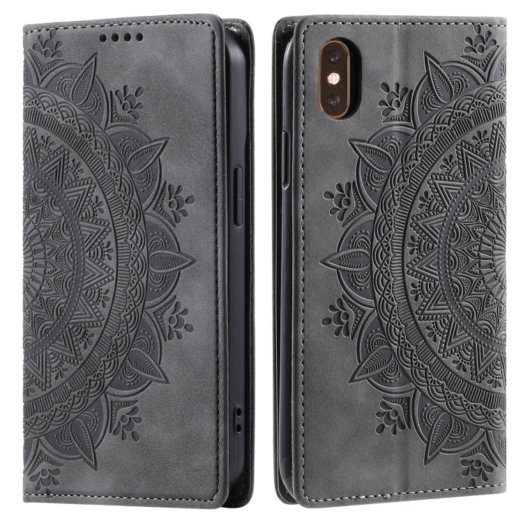 Totem Embossed Magnetic Leather Phone Case, Series 3