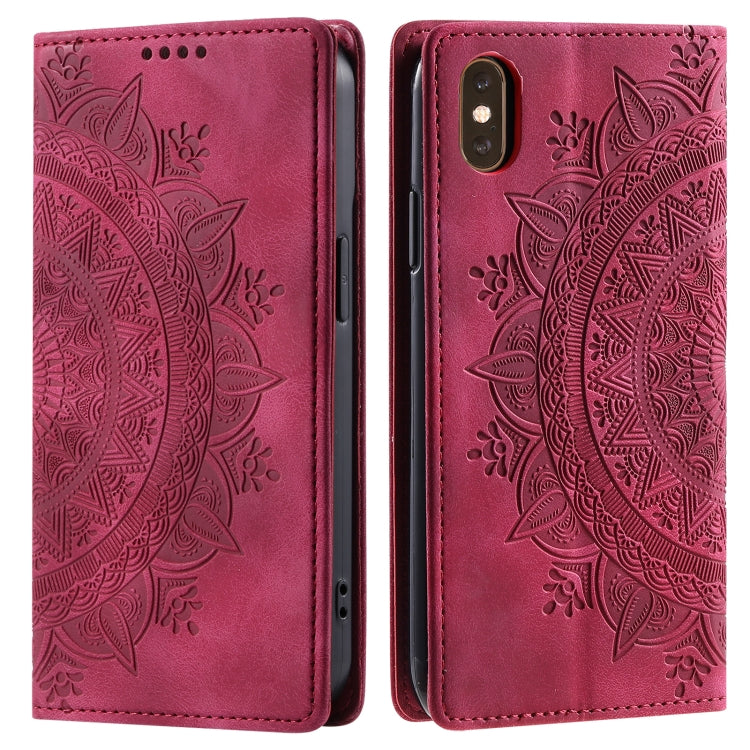 Totem Embossed Magnetic Leather Phone Case, Series 3