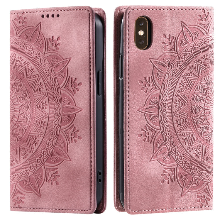 Totem Embossed Magnetic Leather Phone Case, Series 3