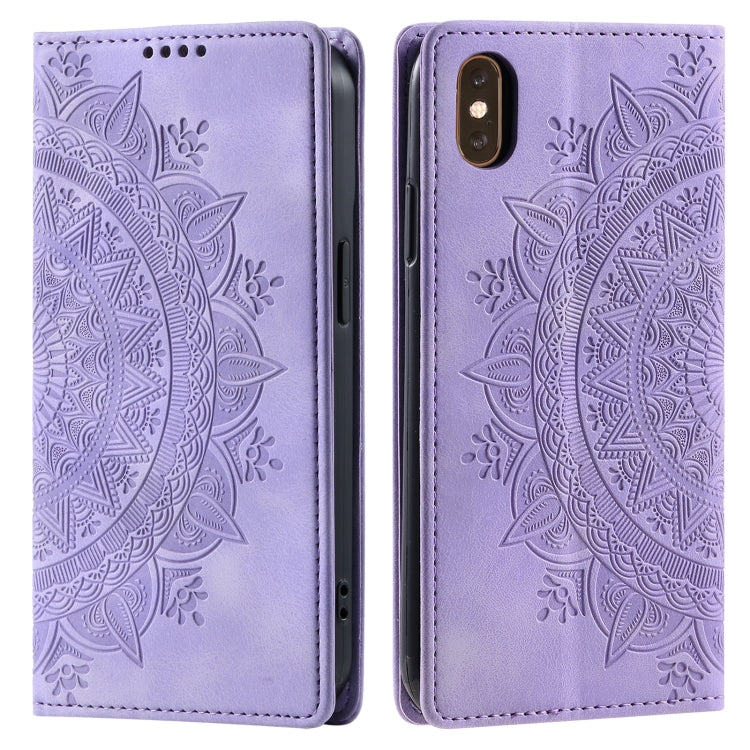 Totem Embossed Magnetic Leather Phone Case, Series 3