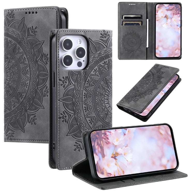 Totem Embossed Magnetic Leather Phone Case, Series 3