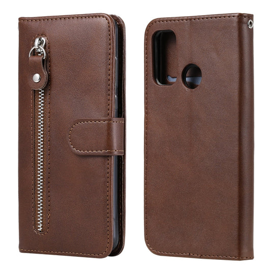 Fashion Calf Texture Zipper Horizontal Flip Leather Case with Stand & Card Slots & Wallet Function