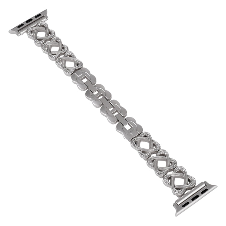 Hearts Crossed Diamond Metal Watch Band, Series 1