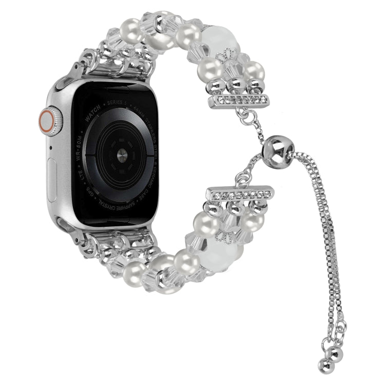 Beaded Onyx Retractable Chain Watch Band, Series 2