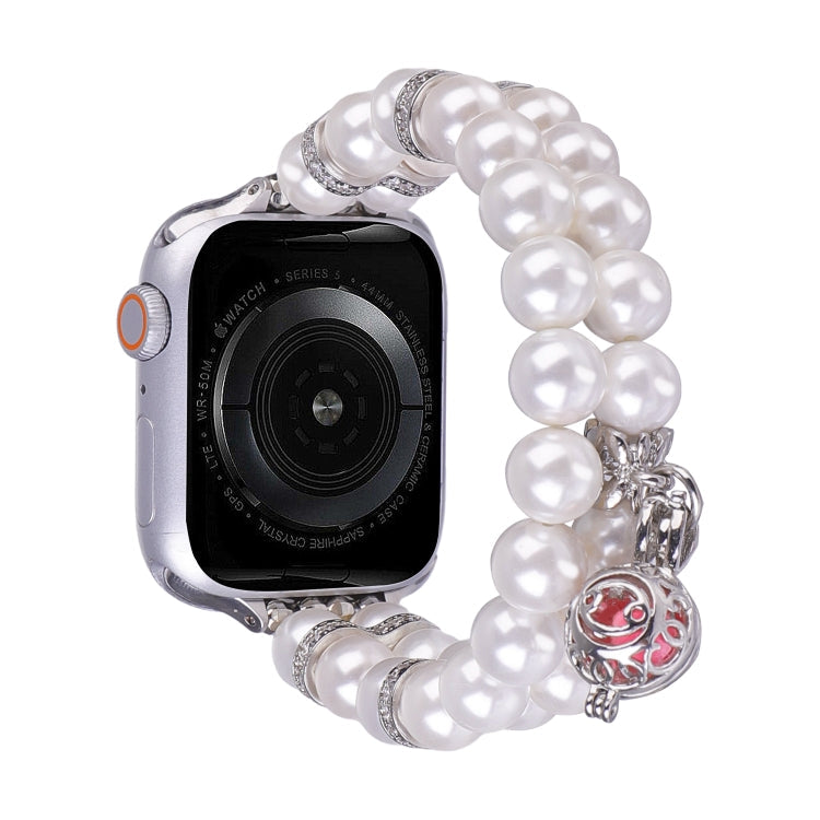 Beaded Dual Row Pearl Bracelet Watch Band, Series 1