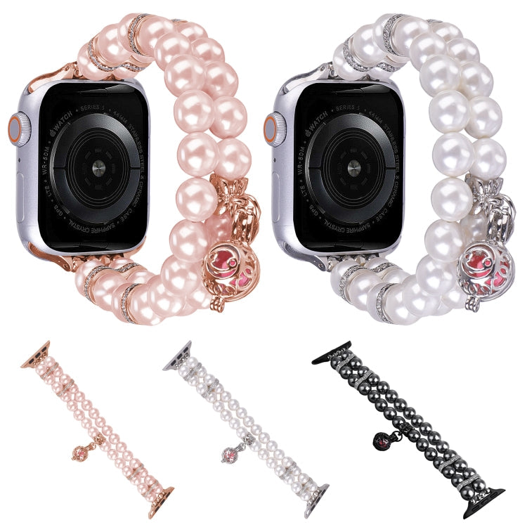 Beaded Dual Row Pearl Bracelet Watch Band, Series 1