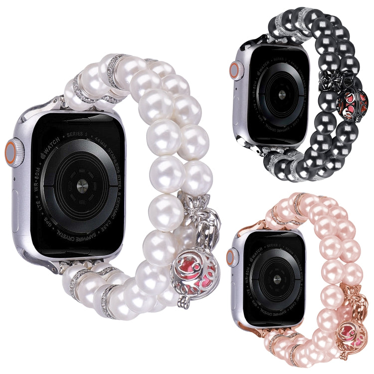 Beaded Dual Row Pearl Bracelet Watch Band, Series 1