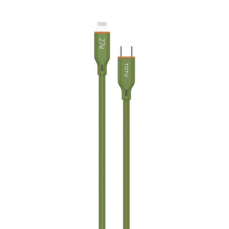 TOTU CB-6-PD 27W USB-C / Type-C to 8 Pin Silicone Data Cable, Length: 1m