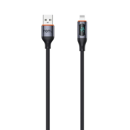 TOTU CB-7-L 15W USB to 8 Pin Digital Display Fast Charging Silicone Cable, Length: 1m