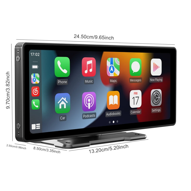 B5303 10.26 inch Portable Car MP5 Player Support CarPlay / Android Auto