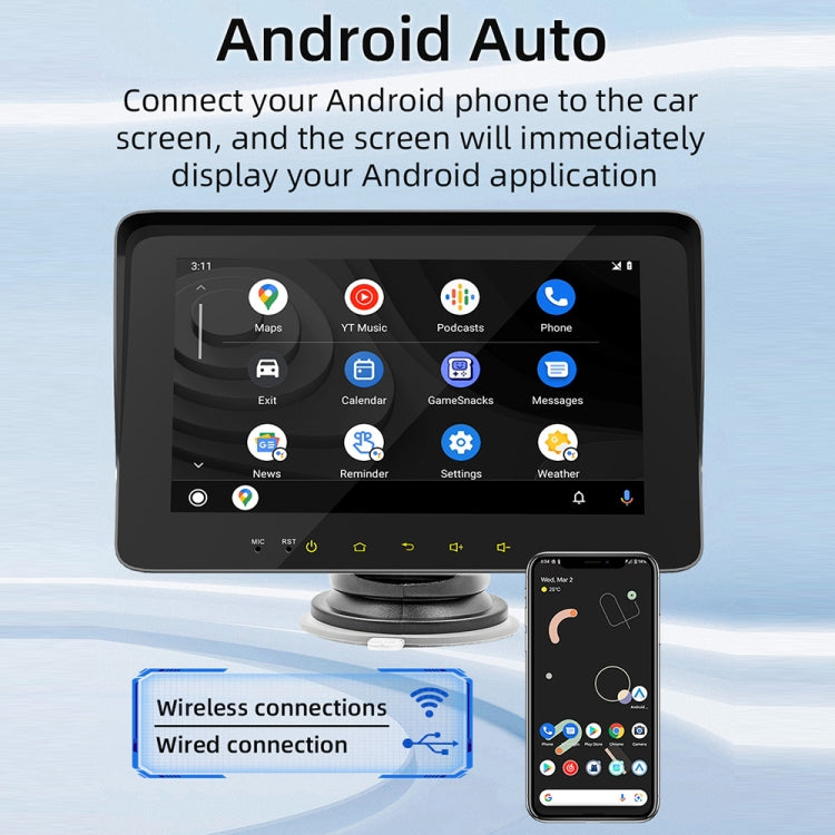 B5310 7 inch Portable Car MP5 Player Support CarPlay / Android Auto ÎҵÄÉ̵ê