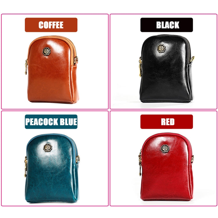 6062 Lady Retro Oil Wax Leather Shoulder Bag Small Phone bag My Store