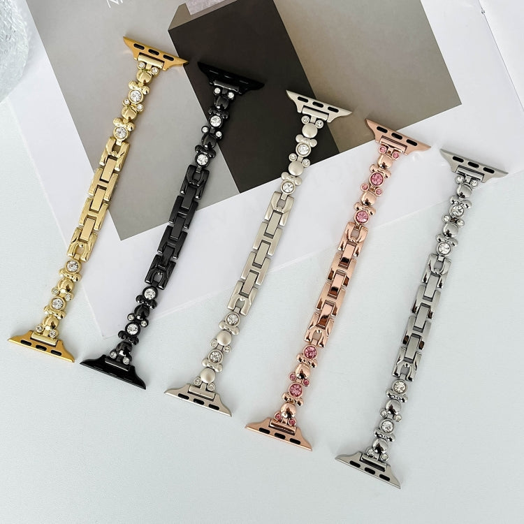 Metal Diamond Bear Chain Watch Band, Series 1