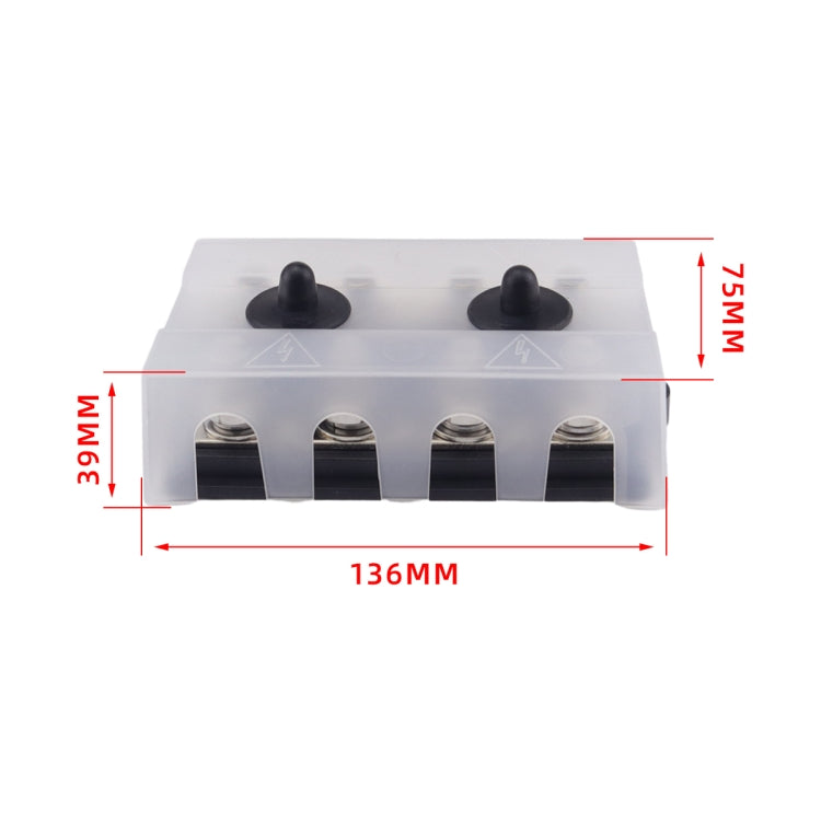 CP-4063 Double Row M10 Power Distribution Block Terminal Studs with Terminals