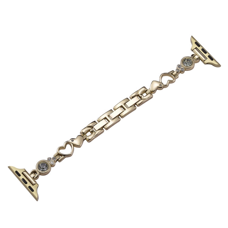 Diamond Hearts Metal Chain Watch Band, Series 3