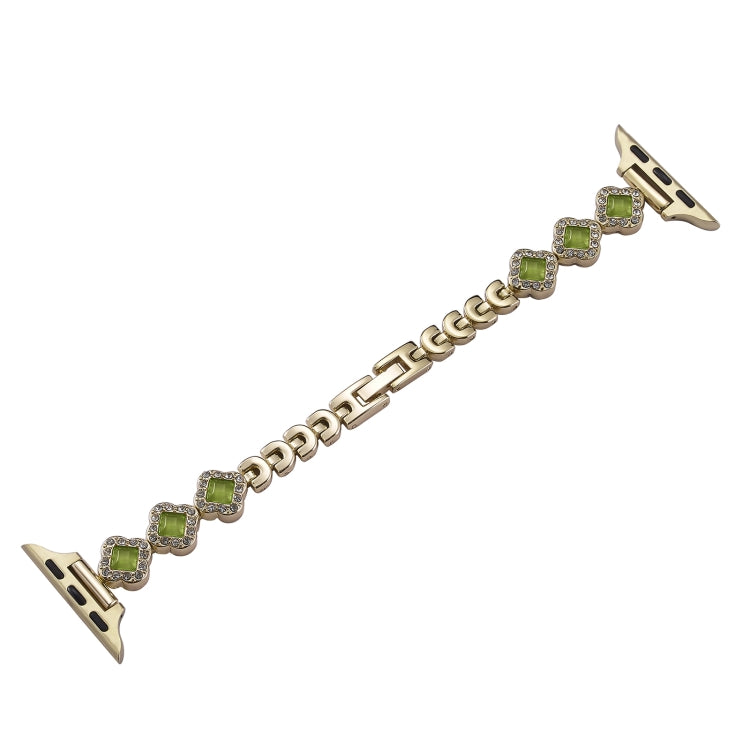 Diamond Four-leaf Clover Metal Chain Watch Band, Series 3